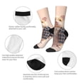 thumbnail image 4 of Honeii Cute Mouse In Glasses Print Adult Socks,Crew Socks,Casual Calf Socks,Daily Wear Socks for Men & Women, Perfect for Sports, Casual and Everyday Use, 4 of 6