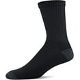 thumbnail image 3 of Gildan Men's Half Cushion Terry Foot Bed Mid-Crew Socks 12-Pack, 3 of 6