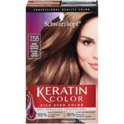 Schwarzkopf Keratin Color Permanent Hair Color Cream, 7.55 Dark Golden Blonde