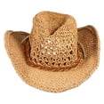thumbnail image 1 of KAKOWELY Sombrero de playa de paja para niños, sombrero de playa de ala ancha, sombrero de protección solar de verano para niños, 1 of 5
