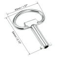 thumbnail image 3 of Unique Bargains Electrical Cabinet Key, 5.5mm Hole Zinc Alloy Water Meter Box Safety Key 2Pcs, 3 of 4