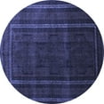 thumbnail image 1 of Ahgly Company Indoor Round Abstract Blue Contemporary Area Rugs, 5' Round, 1 of 4