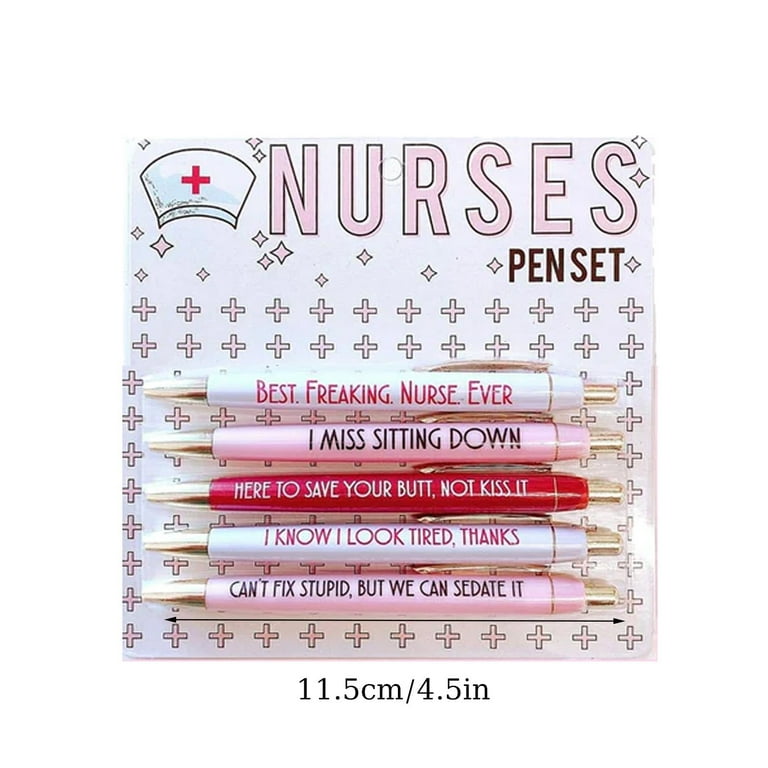 Nurse themed copywriting ballpoint pens funny nurse clicker