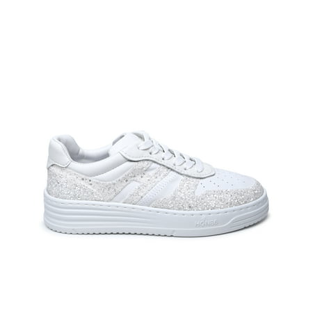 

Hogan Donna White Leather Sneakers