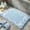 blue, variant on JilgTeok Faux Fur Bow Knot Bath Mat Soft Absorbent Non Slip Bathroom Rug 16x24 Inch Quick Dry Plush Floor Mat for Bathroom Sink Entryway Bedroom Dorm Decorative Home Decor