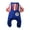 Blue, variant on Bobasndm Winter Warm Pet Jumpsuit for Small Medium Dogs Puppy Cat Pajamas Chihuahua Teddy Bichon Clothes Cat Costumes Yorkie Coats