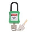 thumbnail image 1 of Candado de bloqueo de seguridad shamjiam 1 Pieza con llave de Plástico Verde, 1 of 7