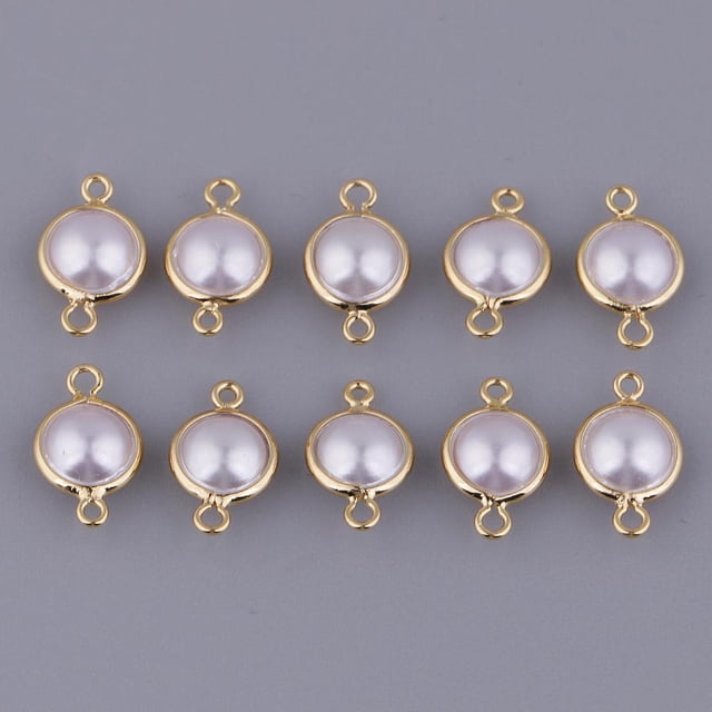 10 Piezas Charms Conector BLESIY Accesorios de Joyería de Moda Oro