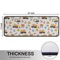 thumbnail image 5 of Kitchen Rugs Sets Of 2,Cartoon Construction Vehicles Helmets Anti Fatigue Kitchen Mat Rugs Non Slip Washable,Decorative Kitchen Floor Mats for Kitchen,Sink,Laundry,17"x47"+17"x47", 5 of 5