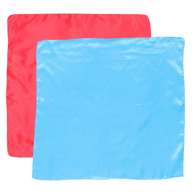 Shisuyan 2pcs Women Neckerchiefs Little Girls Neckerchiefs Solid Color Neck Scarves Fashionable Clothing Accessory