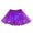 Purple, variant on IROINNID Women's Skirt Star Sequins Mesh Pleated Tulle Princess Skirt With LED Small Bulb Skirt Short Elastic Waist Short Solid Color Skirt