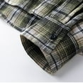 thumbnail image 5 of FDGIU Men's Flannel Shirt 2025 - Long Sleeve Button Down Plaid, Soft Fall Winter Casual Top, 5 of 7