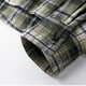 thumbnail image 5 of Blusa y camisa de manga larga con cuello vuelto para hombre, blusa informal a cuadros a la moda con botones y cuello vuelto, blusa de poliéster para hombre, 5 of 7