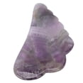 thumbnail image 2 of Piedra de amatista, tablero Guasha, herramienta de masaje de raspado portátil para SPA, terapia de acupuntura, masaje, estiramiento facial, 2 of 8