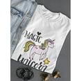thumbnail image 3 of Abstract Drawing Magic Unicorn T-Shirt Women -Image by Shutterstock, Female Medium, 3 of 4