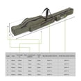 thumbnail image 4 of Canvas Fishing Bag Large Capacity Adjustable Shoulder Strap Portable Fishing Tackle Storage Bag For Storing Rods Reels, 4 of 7