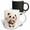 Multicolor, variant on 3drose, Cute Panda Bear Holding Pink Flowers Illustration, 11oz Mug