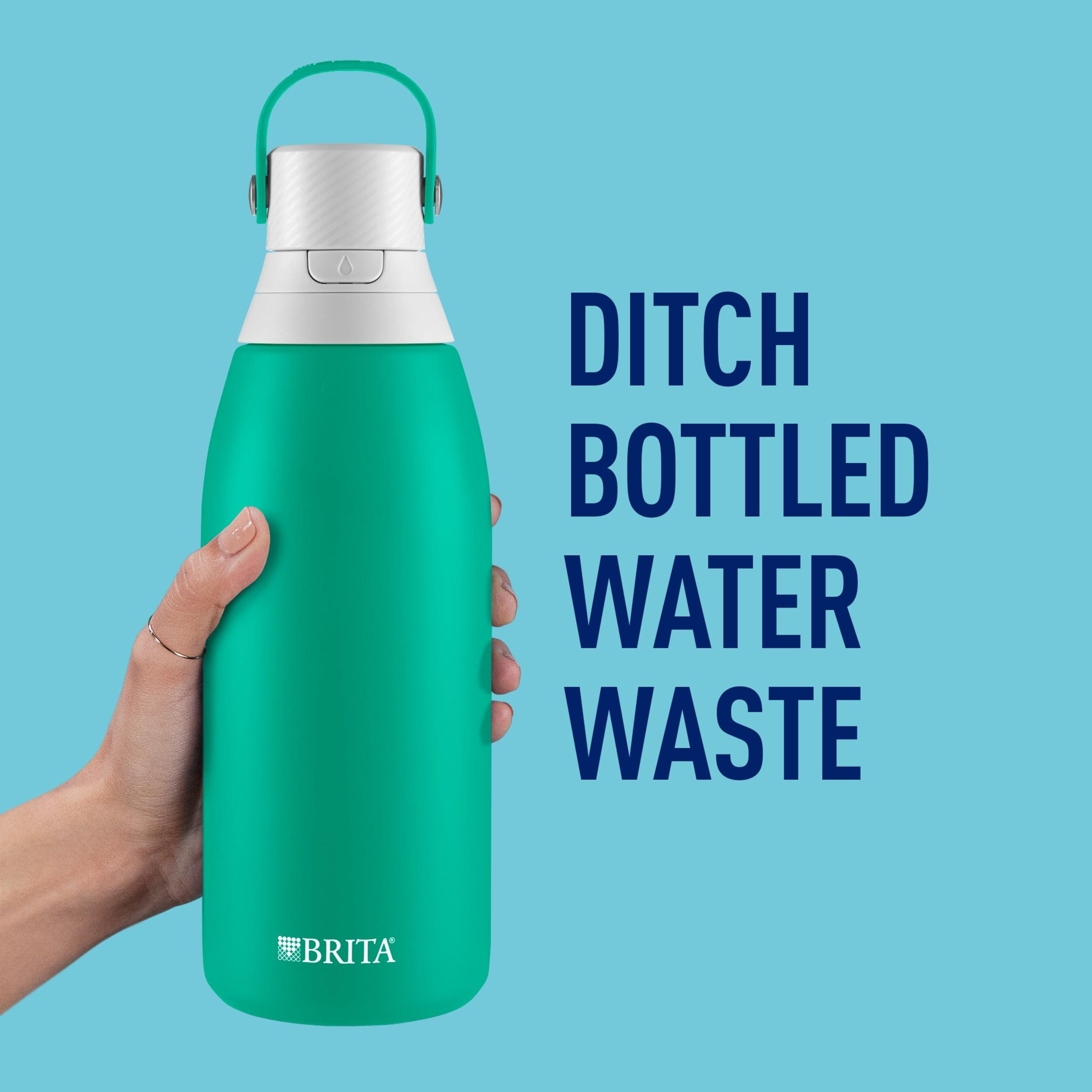 Brita Premium Stainless Steel Leak Proof Filtered Water Bottle, Carbon, 32  oz - AliExpress