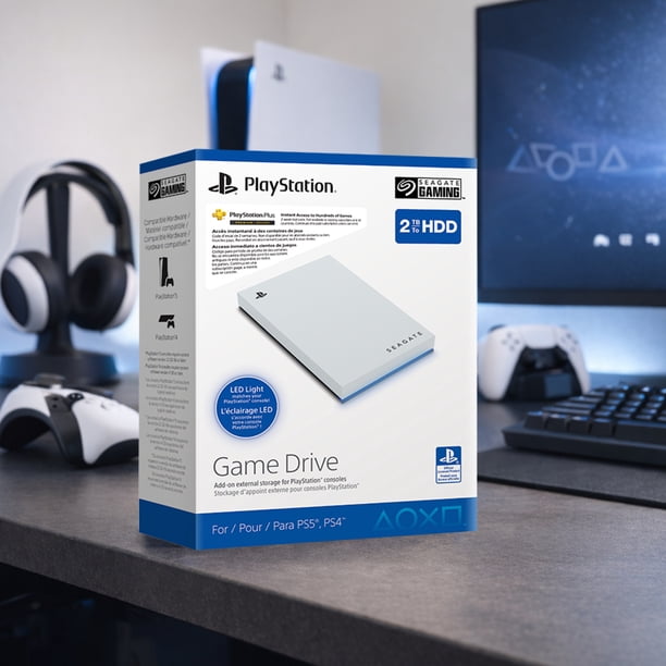 Seagate 2TB PS5 Game Drive - External USB 3.0 Portable HDD Storage