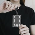 thumbnail image 4 of BRIGHTFUFU ID Badge Holder Work Pass Pase con la tarjeta de identificación de Lanyard Cubierta protectora ID de ID de ID Cubierta de la tarjeta del soporte, 4 of 7