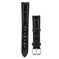 thumbnail image 1 of Correa de reloj con hebilla de pasador, correa de reloj de repuesto Universal de cuero PU, piezas de repuesto para reloj, color negro, 1 of 5