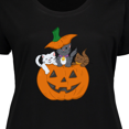 thumbnail image 4 of Inktastic Halloween Kitties in Pumpkin Women's Plus Size T-Shirt, 4 of 5