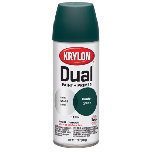 Krylon Dual Satin Spray Paint & Primer, Hunter Green, 12 Oz. - Walmart