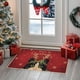thumbnail image 4 of Adornos navideños, tapete para puerta de entrada, decoración navideña, tapete grueso para baño, absorbente de agua, tapete de entrada a prueba de suciedad, tapete navideño antideslizante de poliéster., 4 of 6