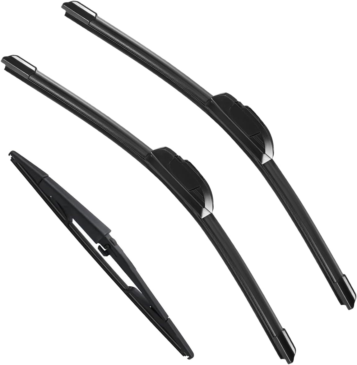 3 Pack Windshield Wiper Blades Compatible with 2005-2010 Jeep Grand Cherokee Original Factory Quality Front Rear Wipers Blade Set for My Car - 21" 21" 14"