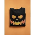 thumbnail image 3 of Pumpkin Scary Face Sweatshirt Men -SPIdeals Designs, Male XX-Large, 3 of 4