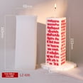 thumbnail image 2 of ZPAQI Cuboid Silicone Molds Silicone Candle Making Molds with Scripture Pattern, 2 of 14