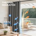 thumbnail image 4 of Cortinas opacas Joydeco Burg, 100% opacas, 132 cm de ancho x 213 cm de largo, 4 of 9