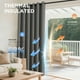 thumbnail image 4 of Cortinas opacas Joydeco, 240 cm de alto, 2 paneles, gris burdeos, 4 of 9