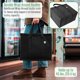 thumbnail image 3 of VENO Paquete de 2 bolsas térmicas y bolsas de comestibles aisladas para entrega de alimentos, refrigerador plegable, bolsas de compras reutilizables para comestibles con cremallera, plegable, resisten, 3 of 5