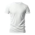 thumbnail image 3 of Playera Slim Fit Unisex Cuello Redondo Manga Corta Strech Color Blanco Talla Chica Marca Emil SaEs, 3 of 4