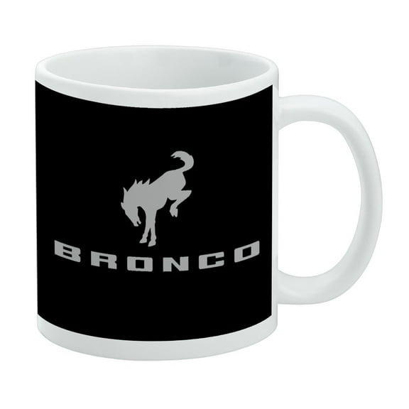 New Bronco Logo White Mug