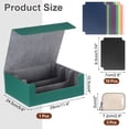 thumbnail image 2 of Caja de almacenamiento de cartas Uxcell, caja para mazos de juego que sostiene más de 1800 cartas, con cierre magnético y 10 divisores, Verde/Gris, 2 of 7