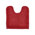 thumbnail image 2 of Better Trends 20" x 20" U-Shape Toilet Rug, 100% Cotton Soft Reversible Tufted Bathroom Rug, Contour Mat, Water Absorbent, Machine Washable, Toilet Base Rug (Red) Edge Collection, 2 of 4
