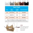 thumbnail image 2 of Deago V Neck Cami Bra Padded Seamless Bralette Straps Sleeping Bra for Women Girls (Gray, L), 2 of 6