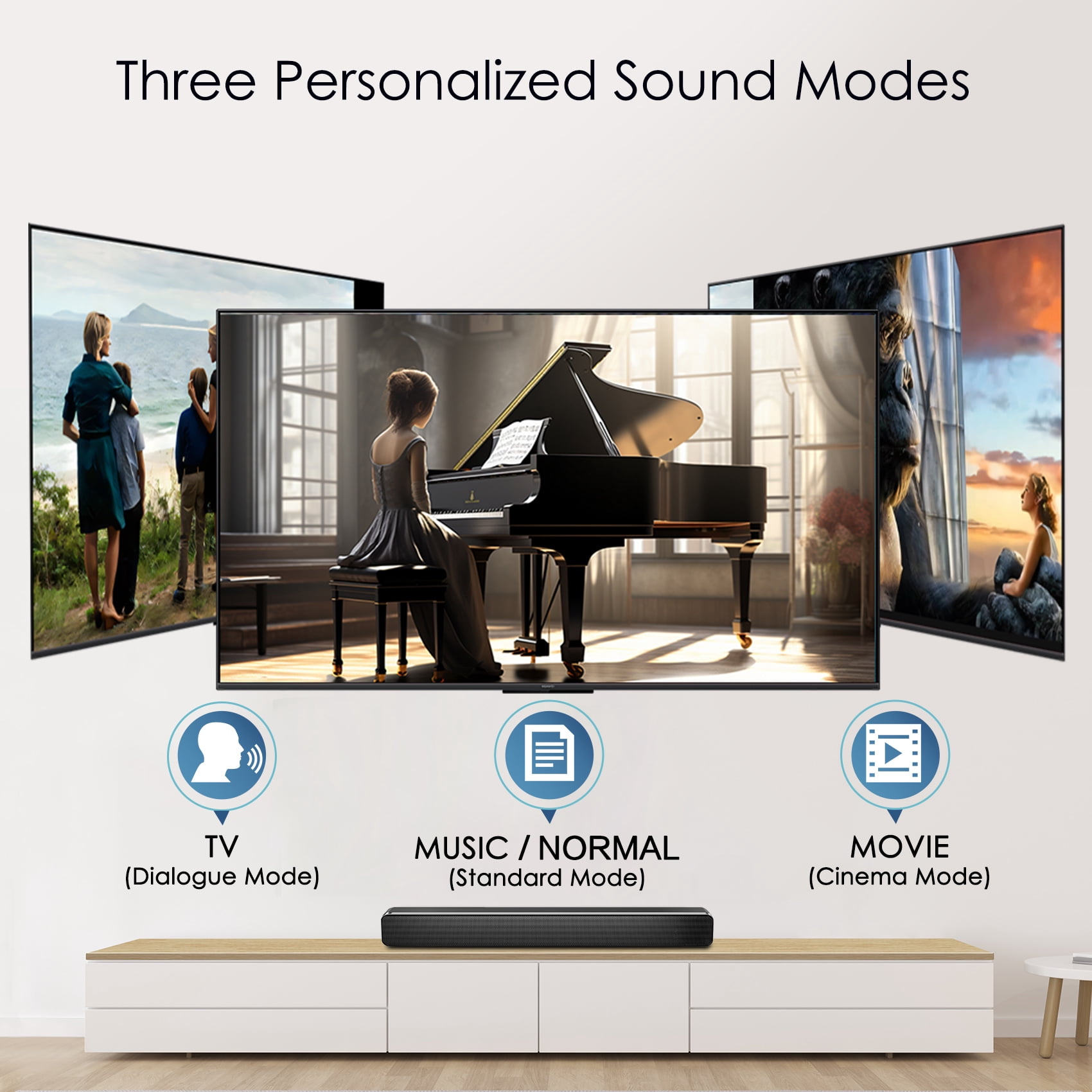 Simolio Dual Wireless Headphones for TV, 100ft Working Range, No Pairing, No Audio Delay, for Seniors, SM-737D2 (New)