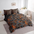 thumbnail image 3 of jejeloiu Abstract Camouflage 7-Piece Twin Bedding Sets,Rustic Camo Bedding Comforter Set,Orange Green Black Sheet Sets For Boys Kids,Microfiber Bedroom Decor Reversible, 3 of 8