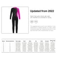 thumbnail image 5 of MSemis Kids Girls Rhinestones Jumpsuit Long Sleeve Gymnastic Leotard Bodysuit Romper Hot Pink 8, 5 of 5