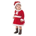 thumbnail image 4 of LWNYDPLSD Infant Christmas Dress Christmas 2t Girl Long Sleeve Christmas Girls Green Toddler Dress 3 Year Old Girl Clothes Toddler Outfits Newborn, Red 12-18 Months, 4 of 9