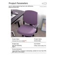 thumbnail image 4 of Fundas de asiento para silla de escritorio de oficina, fundas elásticas para cojín de asiento de silla de ordenador de Jacquard(Verde pino y ciprés)(1 pieza), 4 of 5