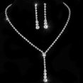 thumbnail image 5 of Conjunto de joyas para Dama de honor Yashi con aretes de cristal y collar de Moda, 5 of 5