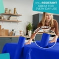 thumbnail image 3 of Exquisite 300 ft x 40 in Blue Plastic Solid Print Tablecloths, 3 of 9