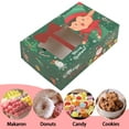 thumbnail image 5 of Christmas Cookie Boxes Cupcakes Brownies Gift-Giving Doughnut Cookie Bakery Boxes, 5 of 8