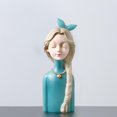 thumbnail image 2 of Elegante adornos artesanales para niña, estatuil de decoración del hogar, Zulema Figuras de mesa de niña, 2 of 8