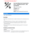 thumbnail image 2 of Front Axle Wheel Hub Tie Rod End Kit 6 Piece - Compatible with 2001 - 2003 Ford Windstar 2002, 2 of 2