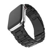 The Classic Stainless Steel Link Band For Apple Watch (Dark Black, 38mm/40mm)